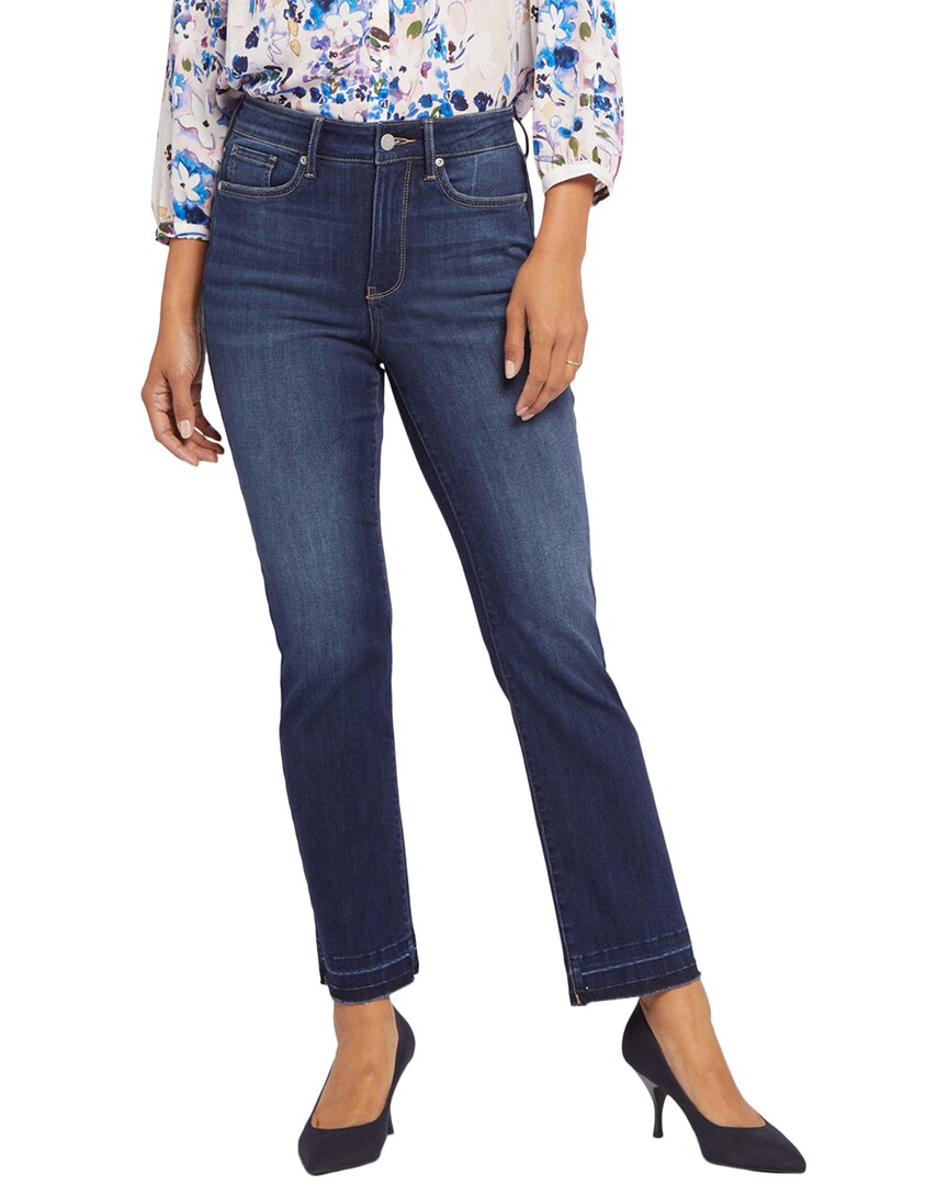Nydj Marilyn Release Hem High Waist Ankle Straight Leg Jeans