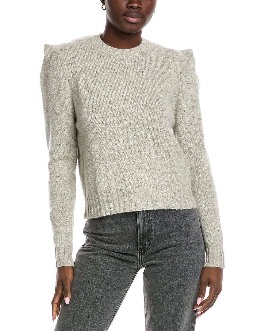 Autumn Cashmere Pleated Cashmere Sweater In Gray