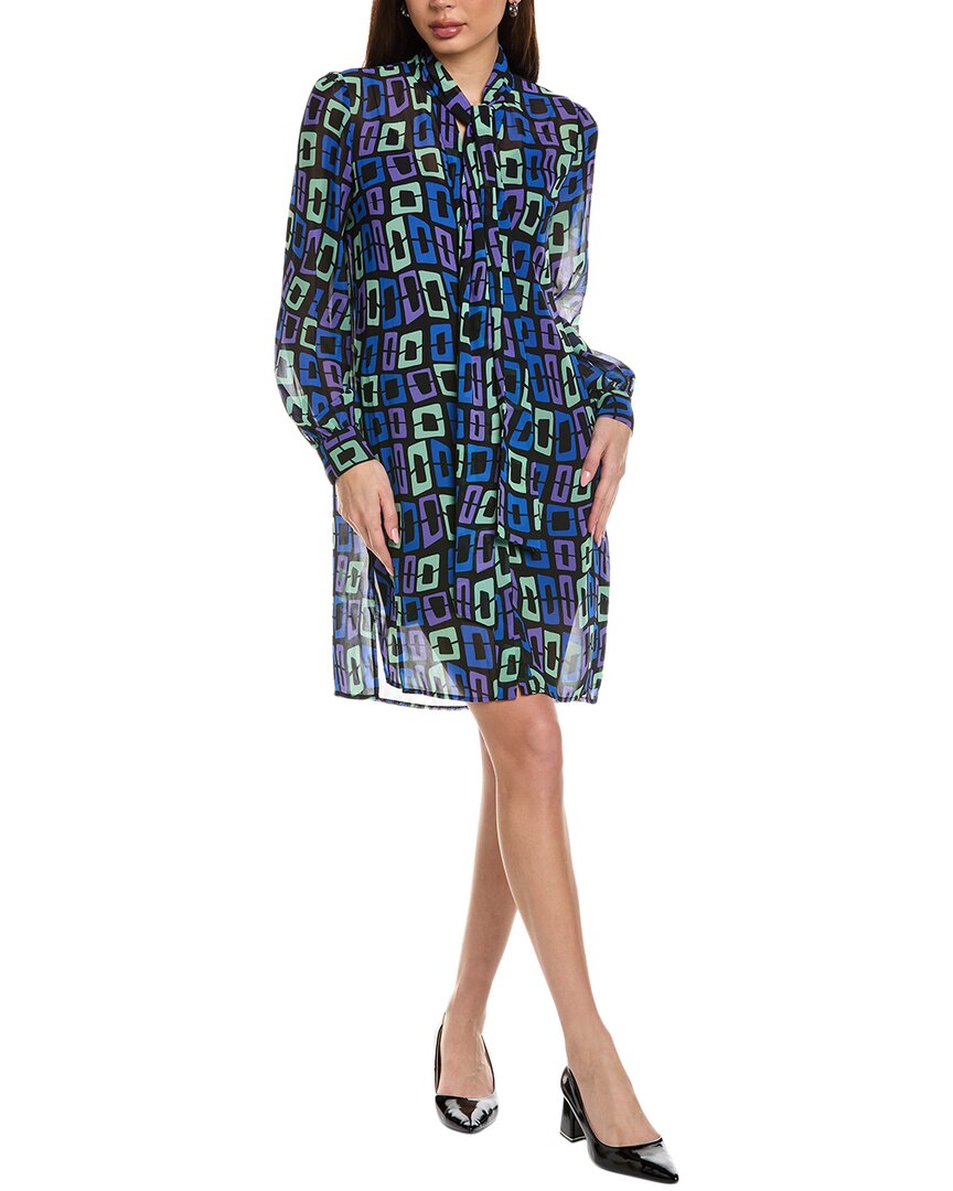 Diane Von Furstenberg Prue Shirtdress In Purple