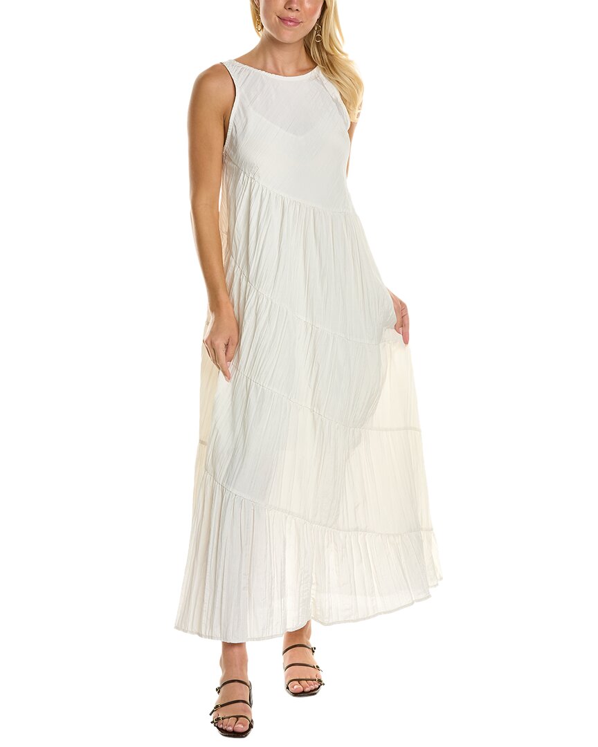 Rebecca Taylor Tiered Maxi Dress In White