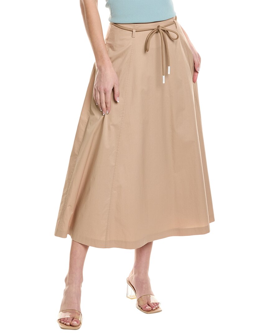 Shop Peserico Skirt In Brown