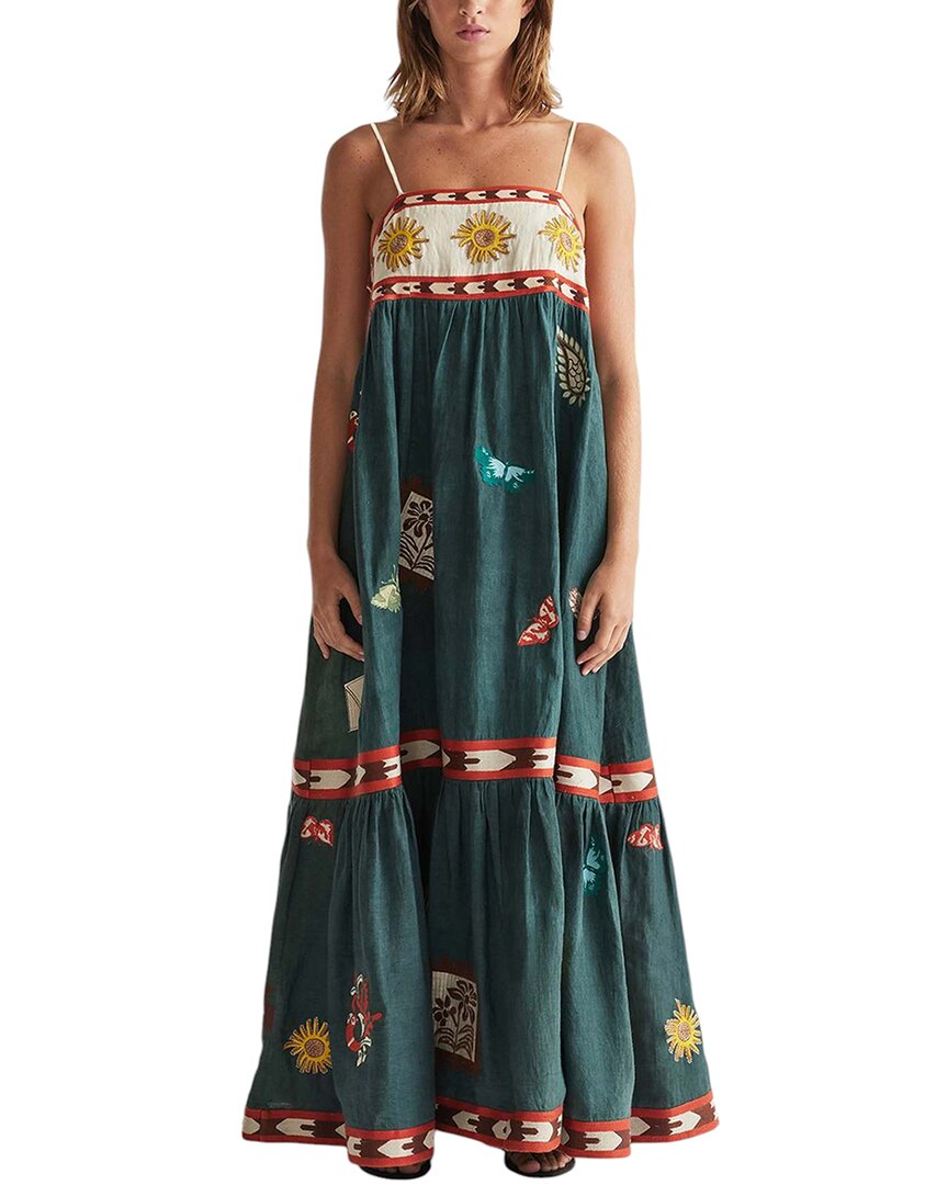 Charlotte Green Maxi Dress