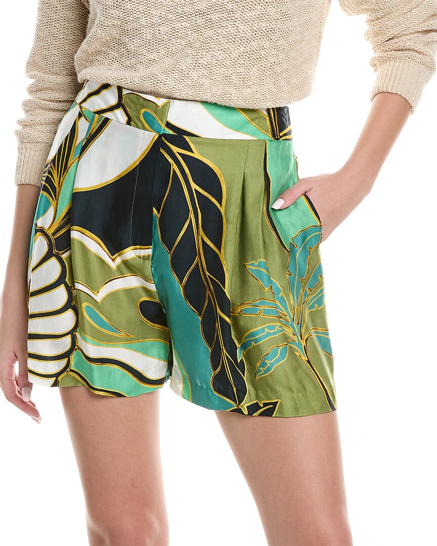 Reiss Luna Print Short In Green