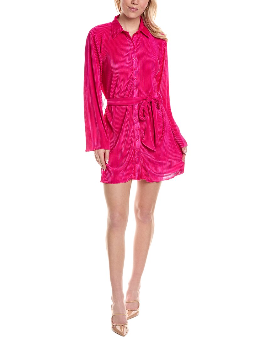 Shop Colette Rose Pleated Mini Dress In Pink