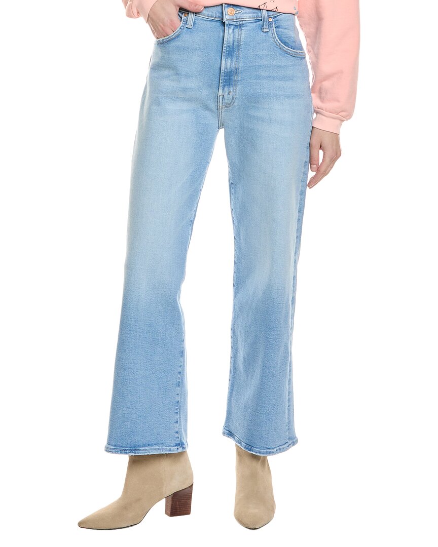 Mother 'the Undercover' Light Blue Wide Jeans In Blue