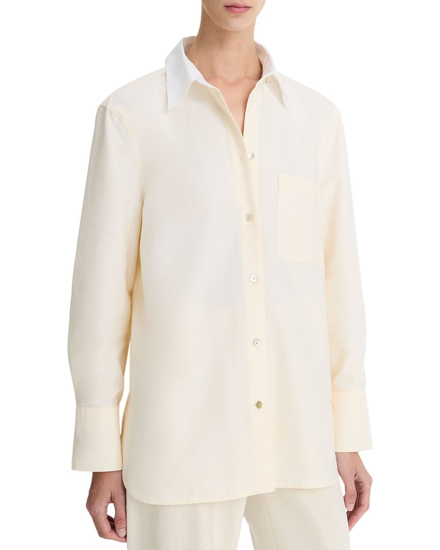 Vince Oxford Shirt With Contrast Collar