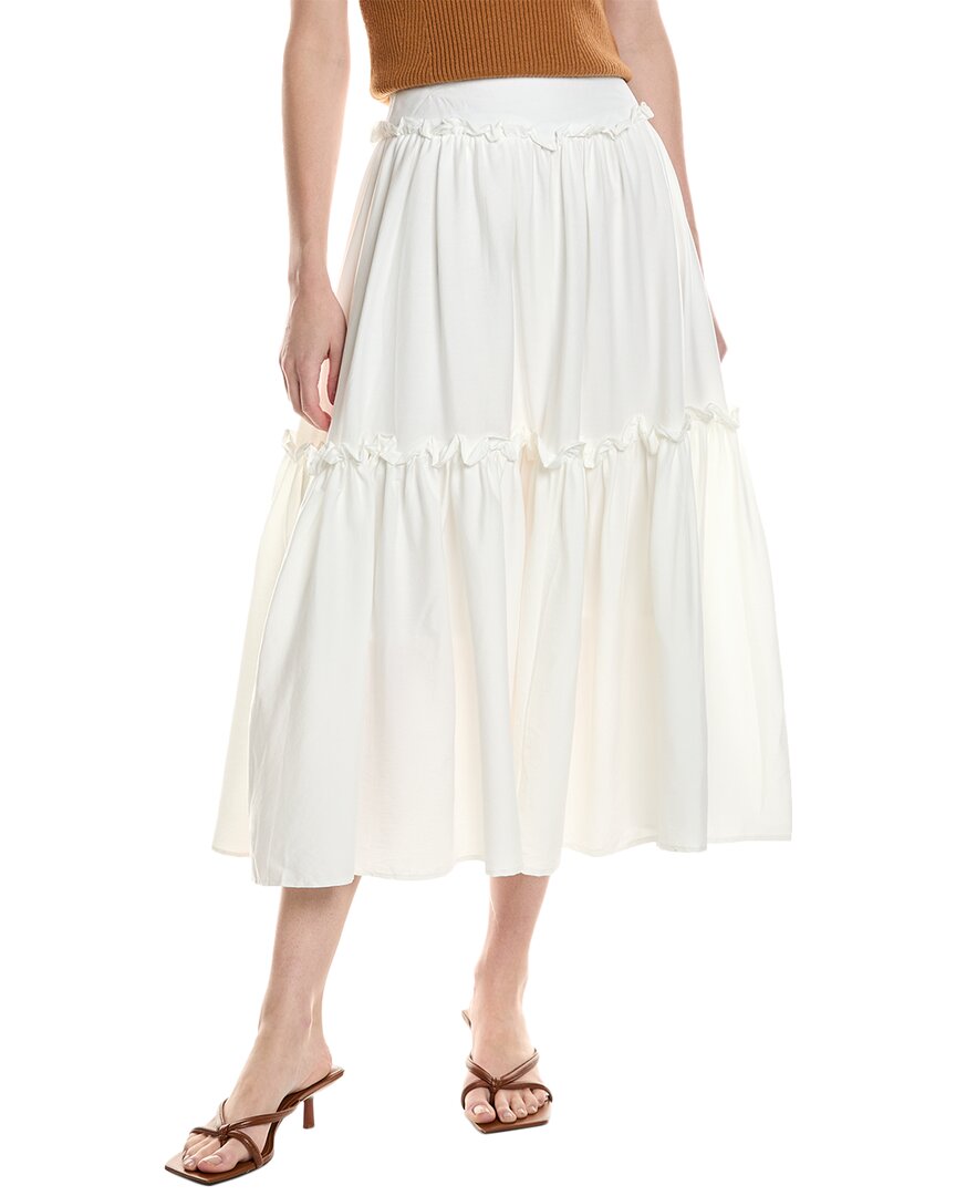 70/21 Midi Skirt In White