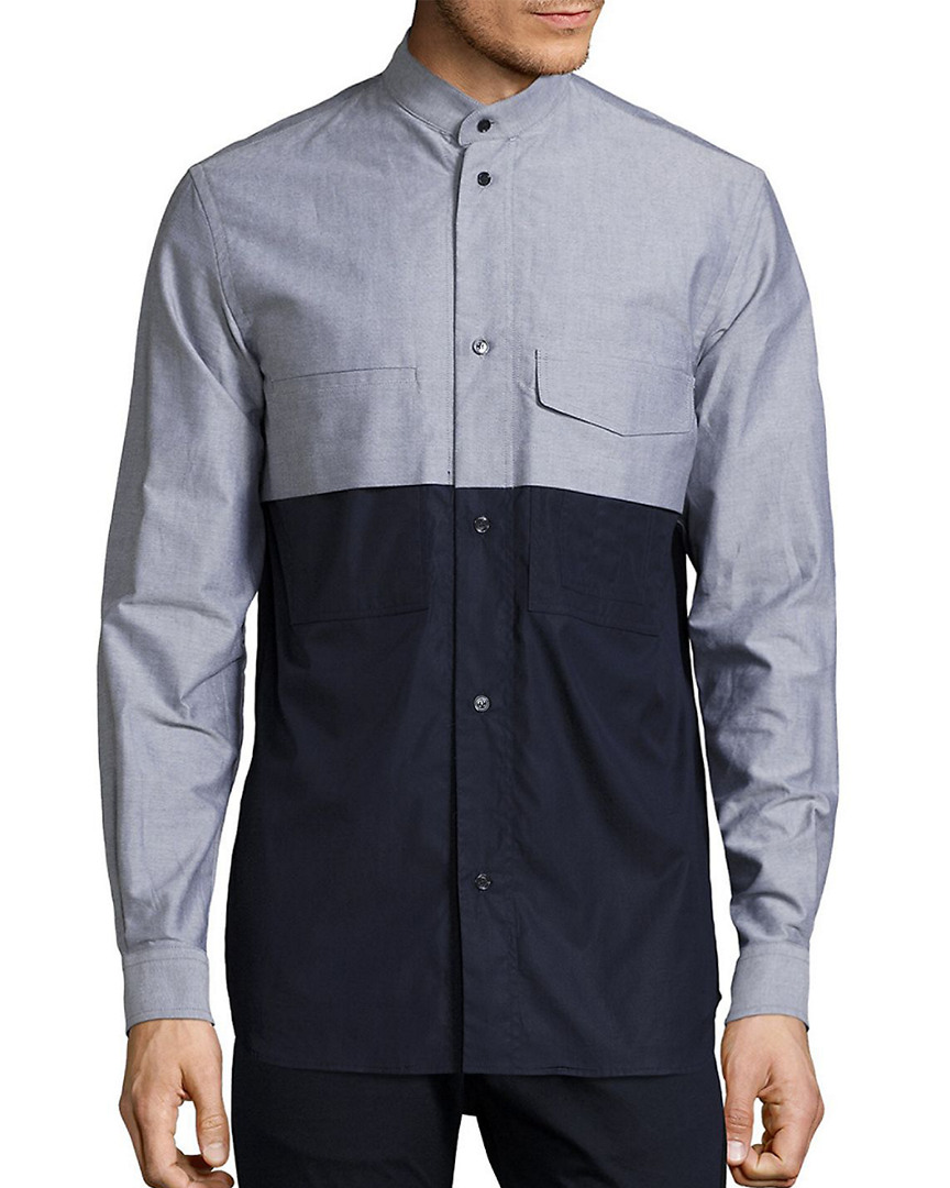 Image of Diesel Black Gold Mixed Media Shirt