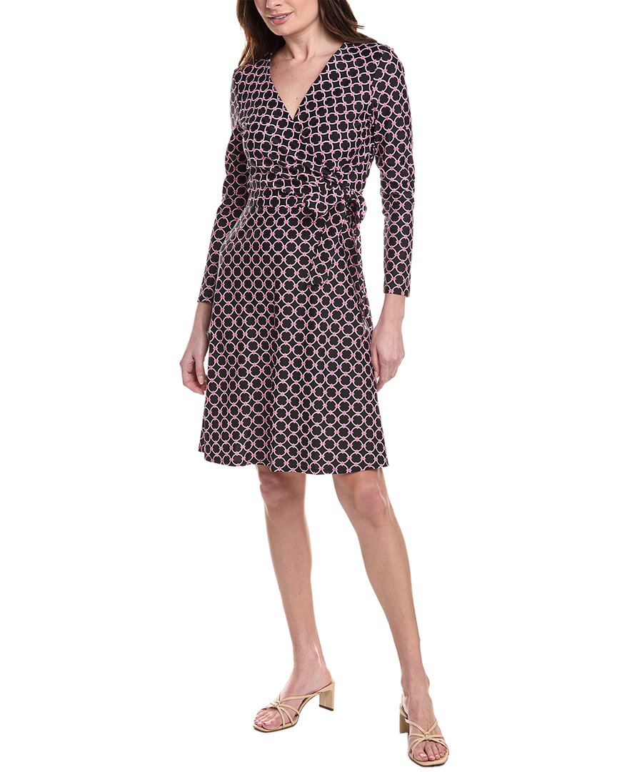 Jude Connally Farrah Faux Wrap Dress In Black