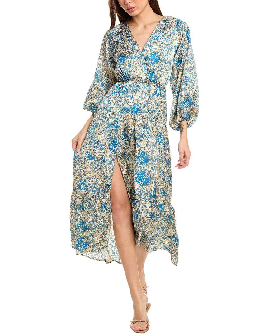 Shop Maje Maxi Dress In Blue