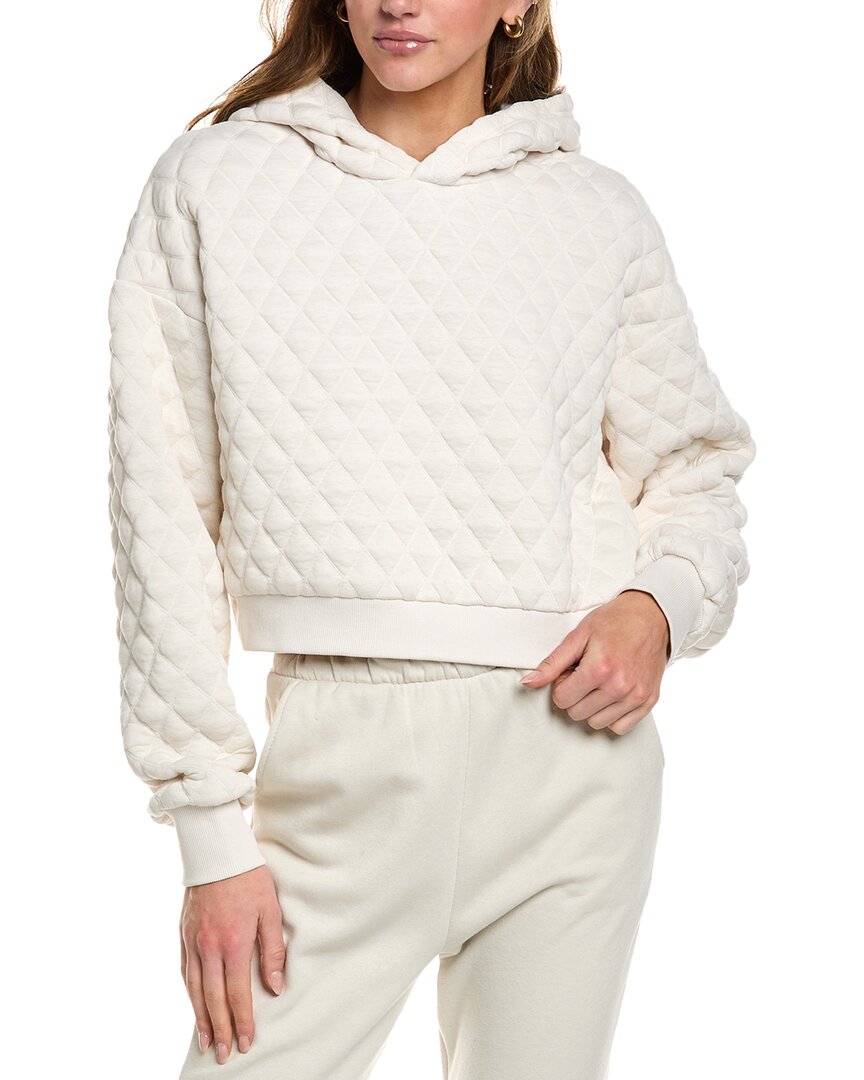 Sweaty Betty Sandwash Quilted Hoodie In White