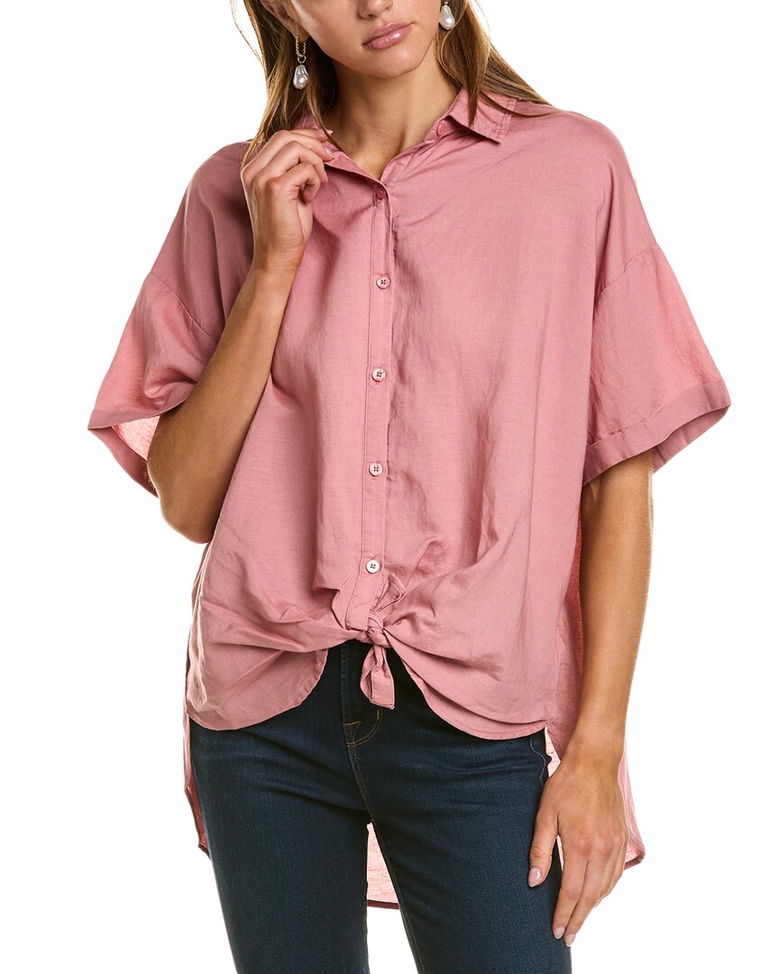 Splendid Dawson Linen-blend Button-down Shirt