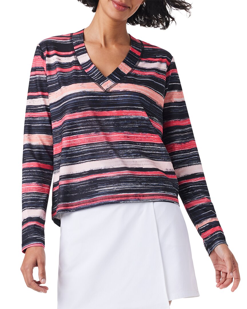 Nic + Zoe Nic+zoe Painted Stripe Flow Fit Top