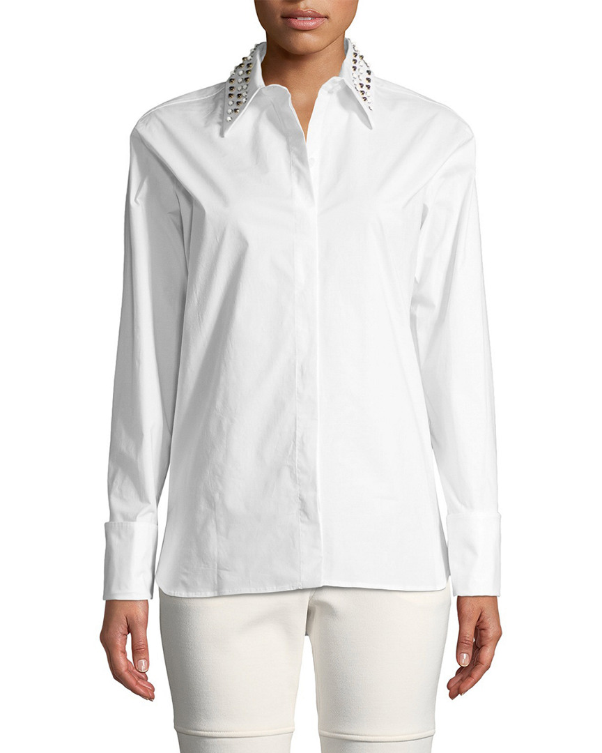 Image of Derek Lam Studded Button-Front Shirt