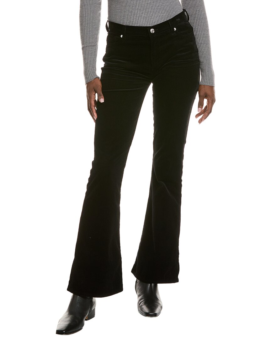 7 For All Mankind Ali High Waist Corduroy Trouser In Black
