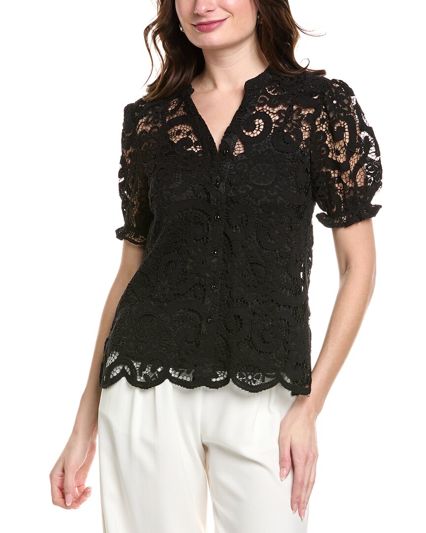 Nanette Lepore Nanette Lace Blouse In Black