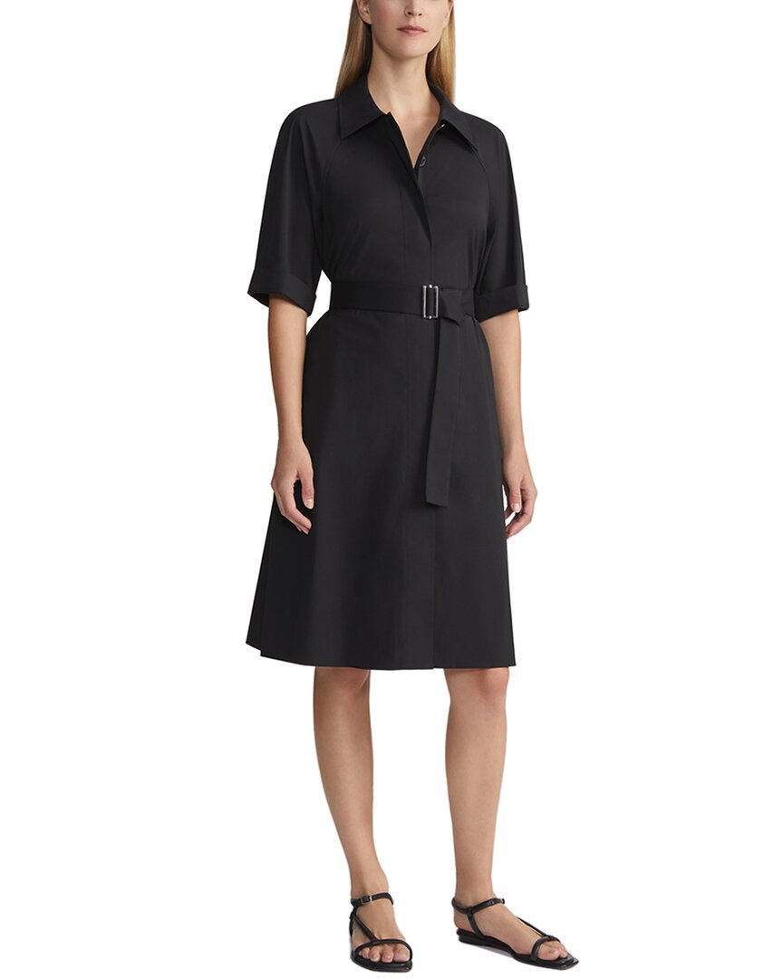 Lafayette 148 New York Plus Cade Midi Dress In Black
