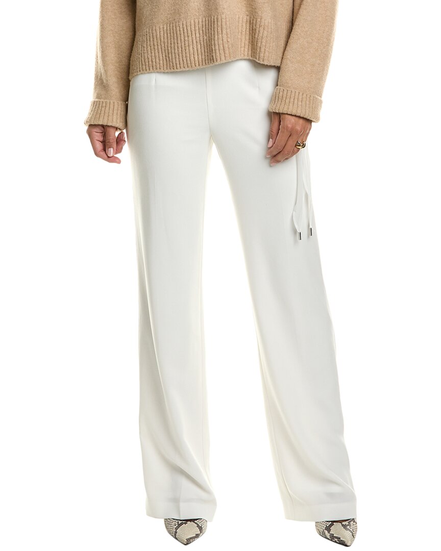 Shop Elie Tahari Crepe Side Tie Pant In White