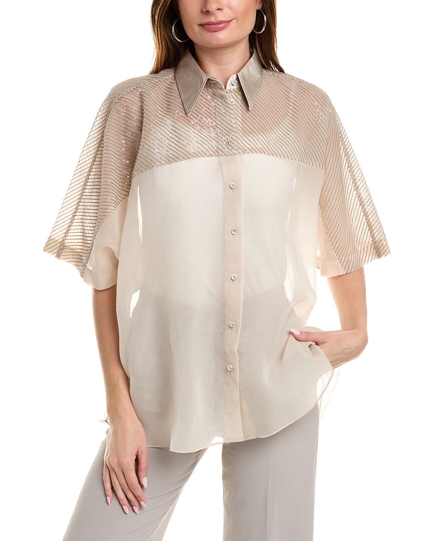 BRUNELLO CUCINELLI BRUNELLO CUCINELLI SILK SHIRT