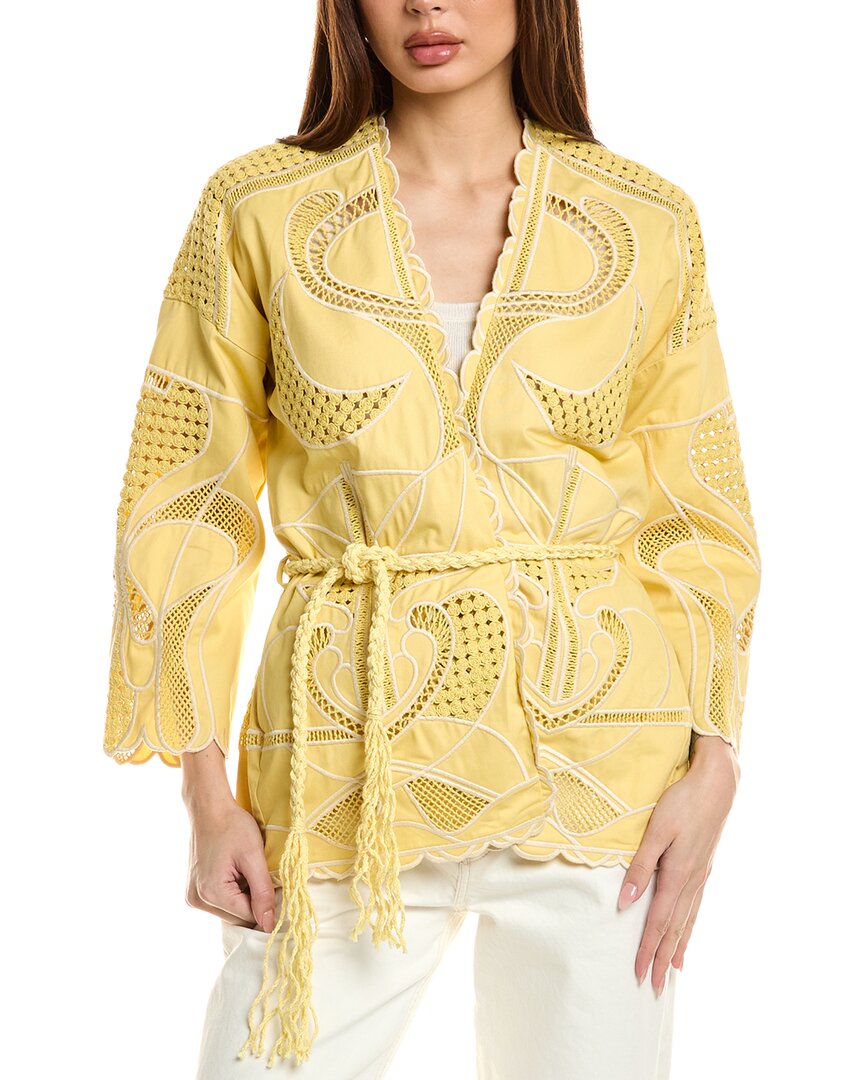 Maje Jacket In Yellow