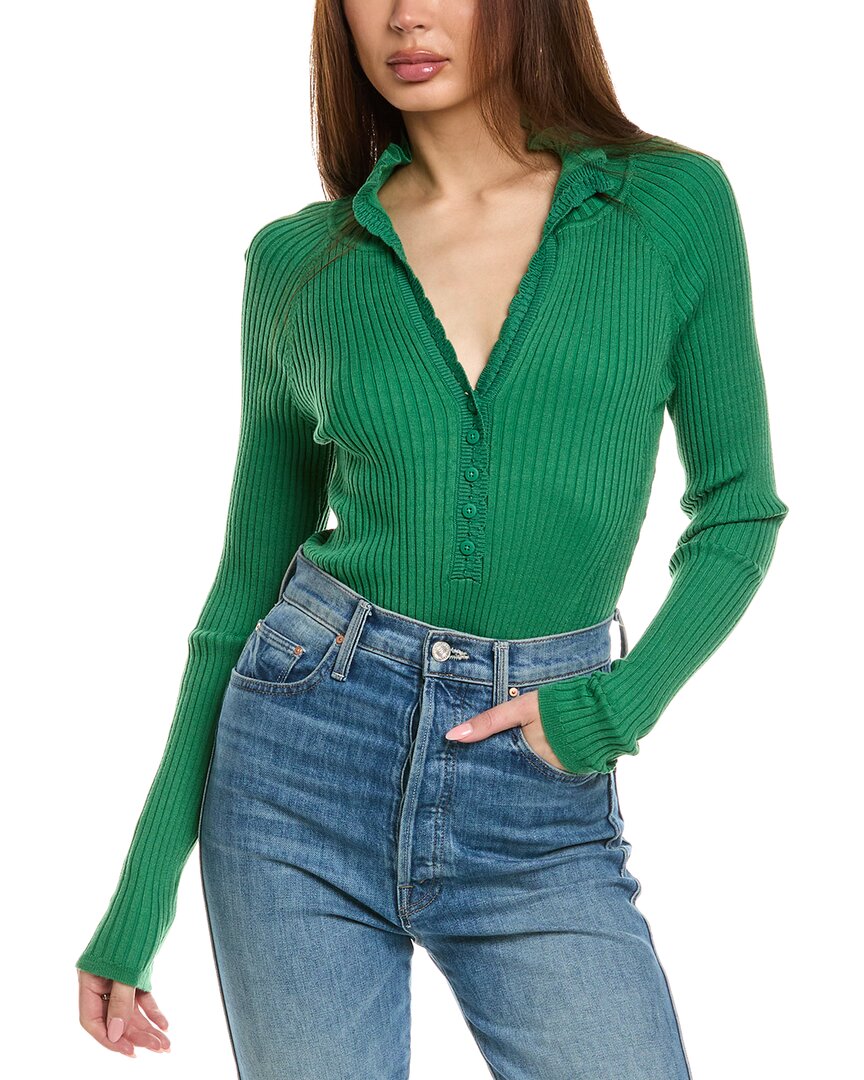 Free People Ready For It Bodysuit In Green