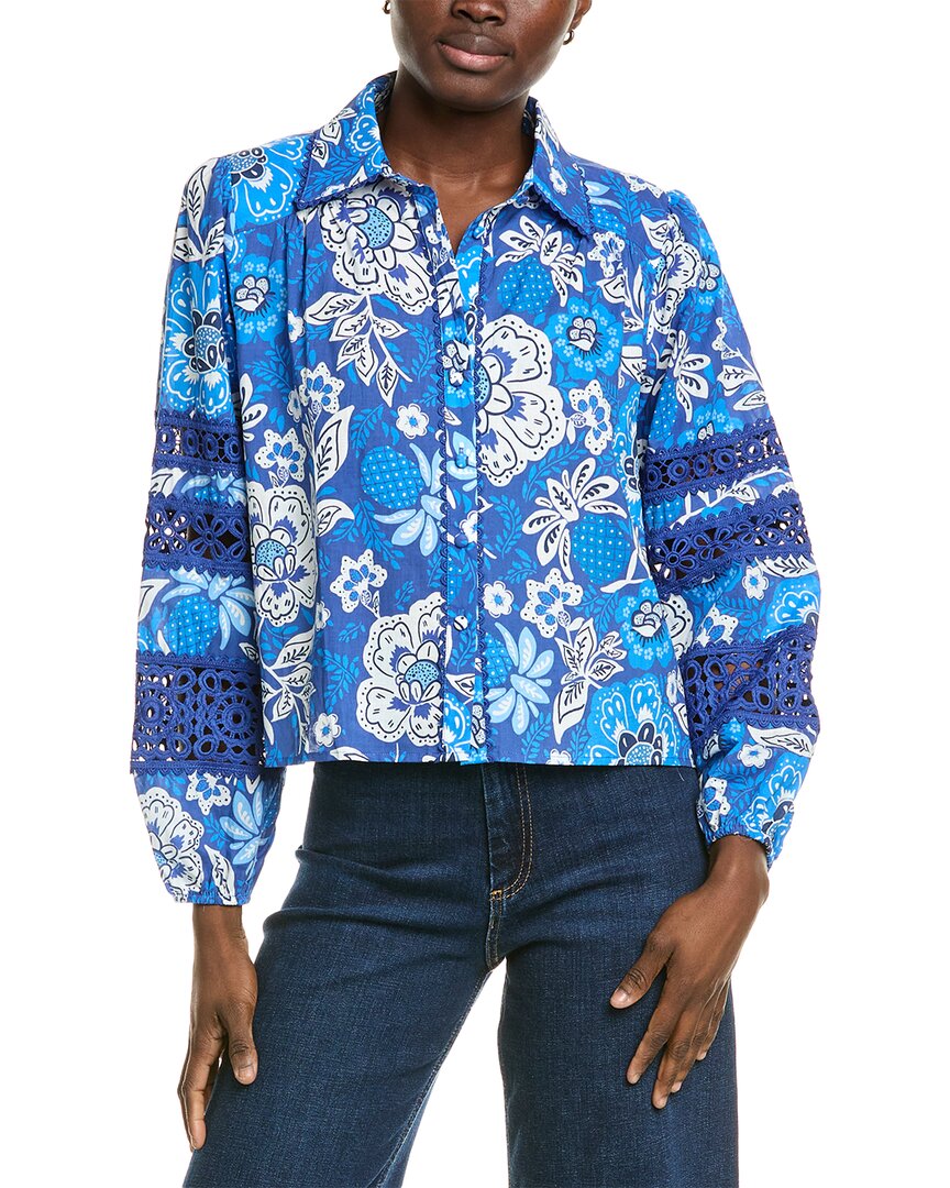 Elie By Elie Tahari Printed Woven Blouse