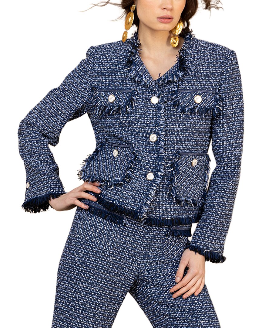 Hale Bob Long Sleeve Nyomi Jacket In Red