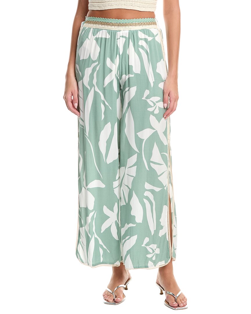 Surf Gypsy Printed Pant In Green