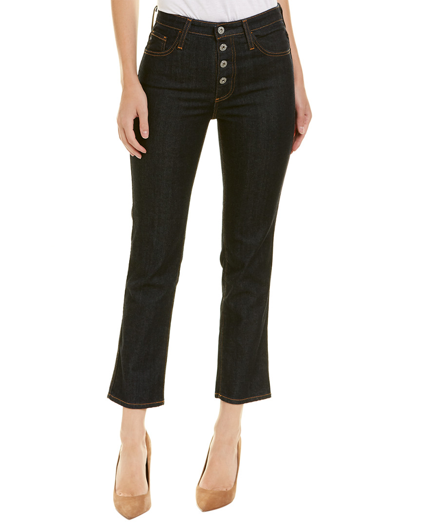 Image of AG Jeans The Isabelle Indigo Autumn High-Rise Straight Crop