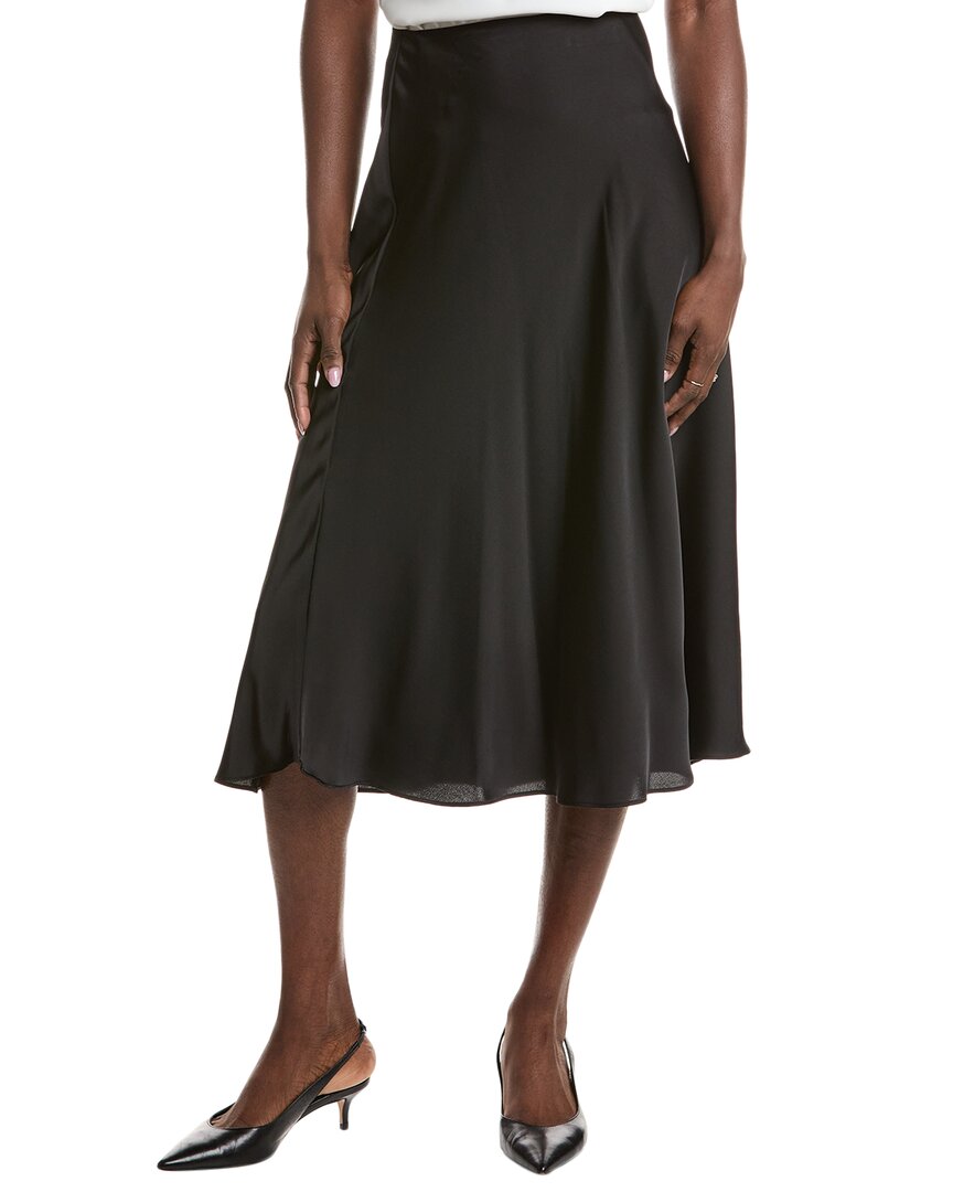 Shop Cece Bias Midi Skirt In Black