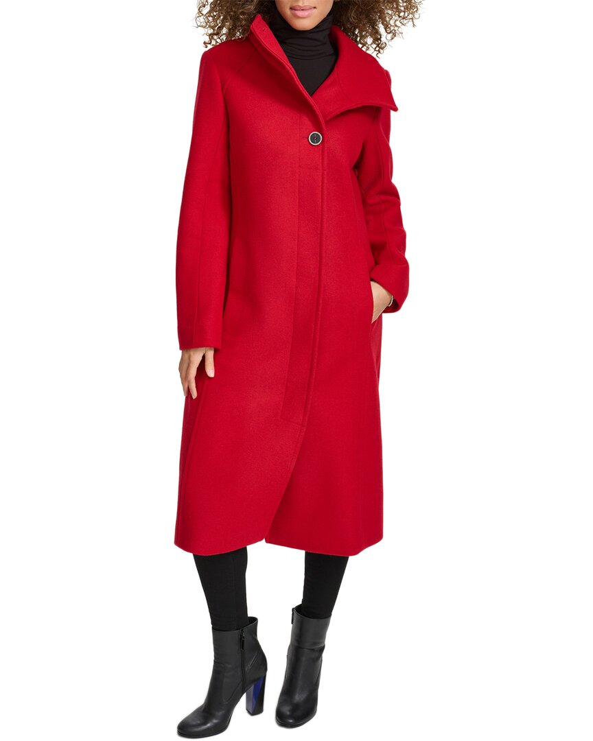 Kenneth Cole Women's Melton Wool Blend Peacoat