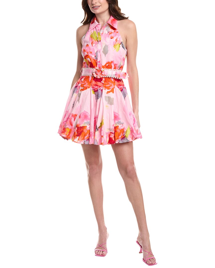 HEMANT & NANDITA HEMANT & NANDITA LINEN-BLEND SHIRTDRESS