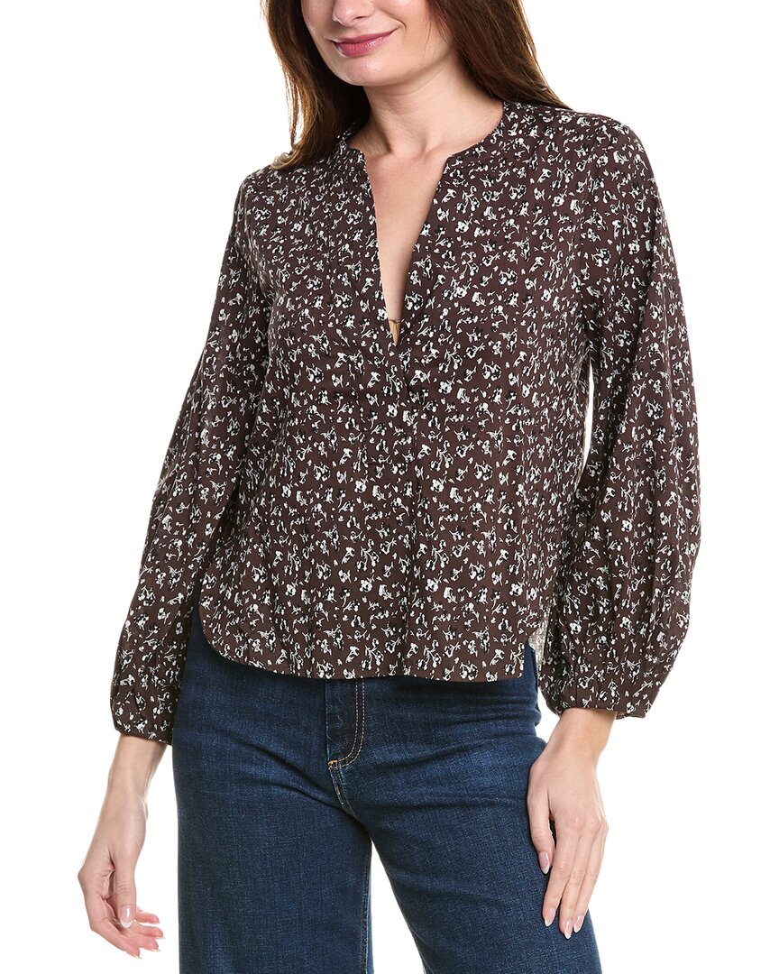 Shop Madewell Romantic Sleevw Top In Brown