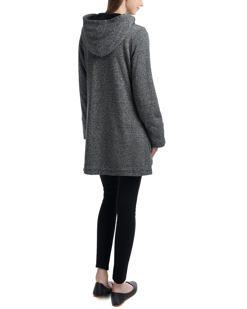 Momo Maternity Womens  Wrap Hood Travel Coat, M