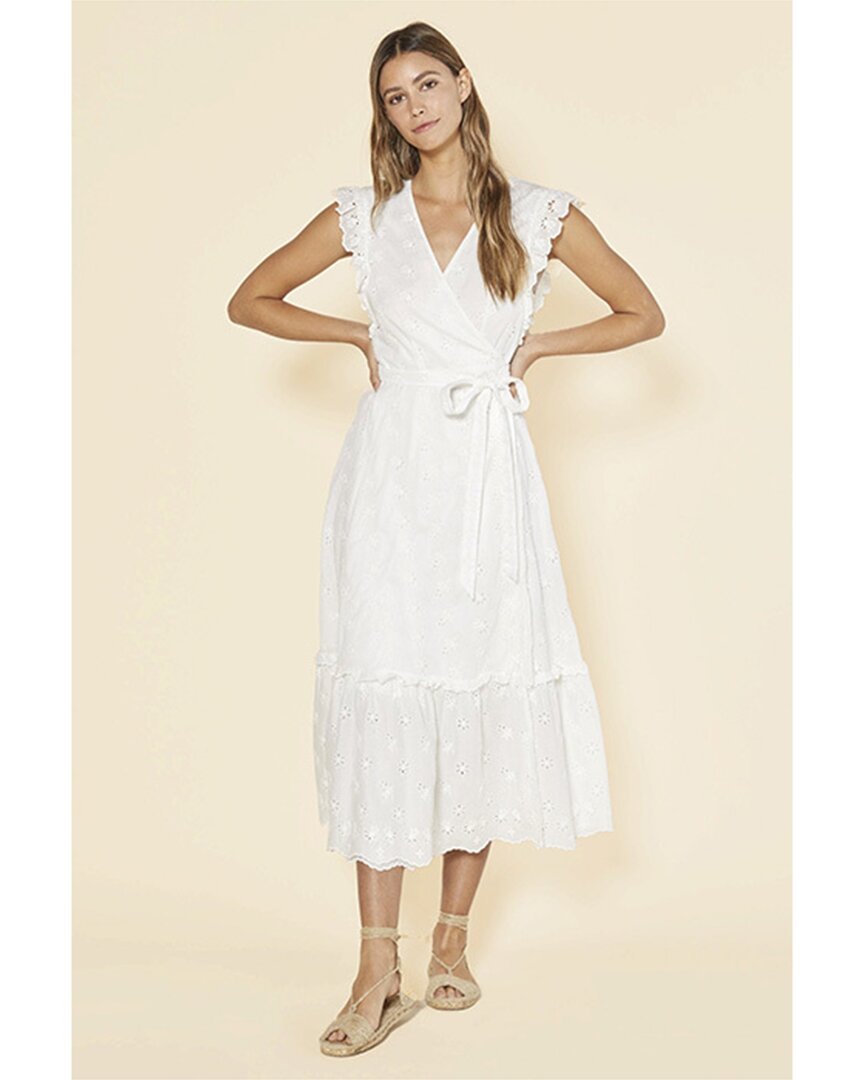 Outerknown Kahlo Wrap Dress In White