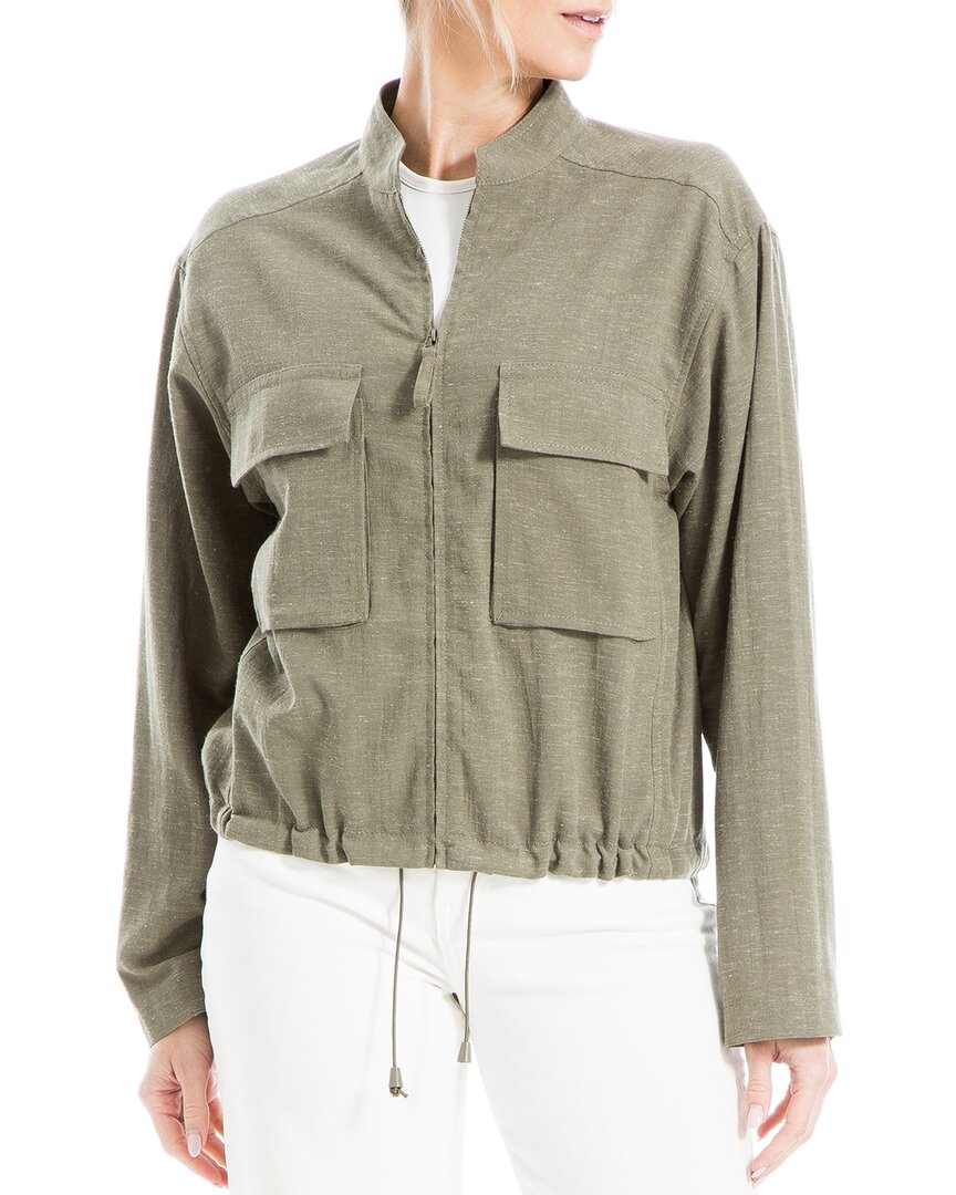 Max Studio Space Dye Crop Utility Jacket
