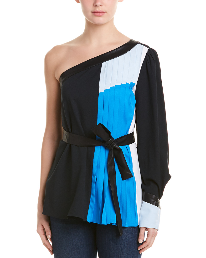 Image of BCBGMAXAZRIA Pleated Top