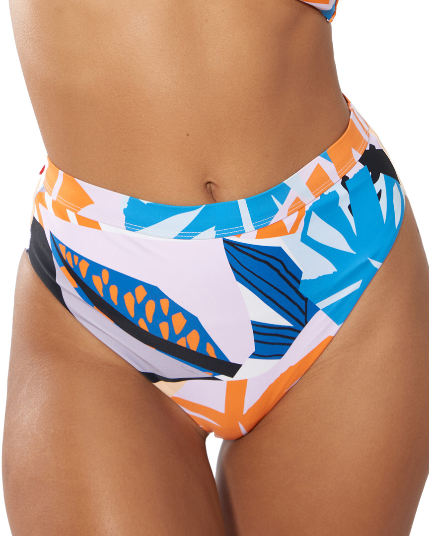 Image of Red Carter High Waist Bikini Bottom