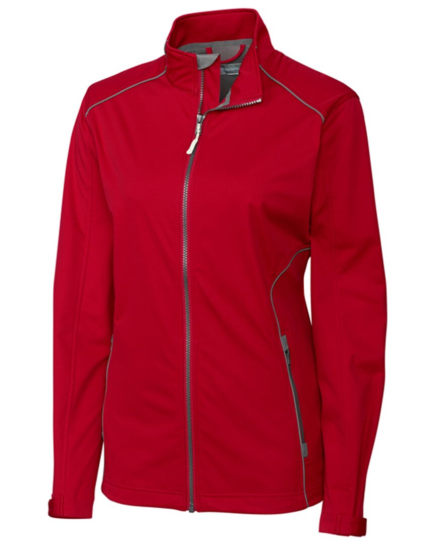 Shop Cutter & Buck Weathertec Opening Day Softshell Raincoat In Red