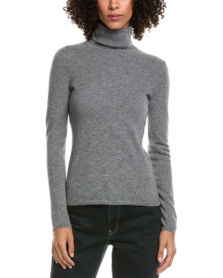 Incashmere Turtleneck Cashmere Sweater In Gray