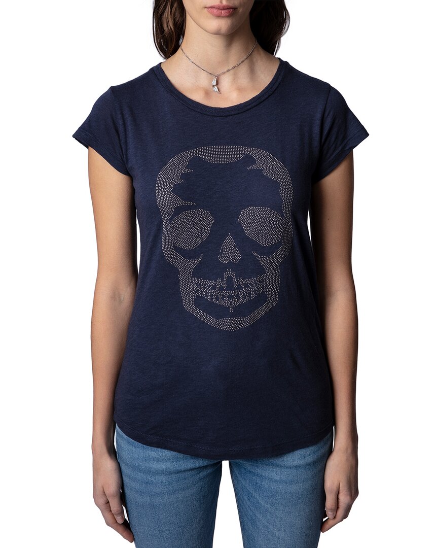 Shop Zadig & Voltaire Skinny Skull Studs T-shirt