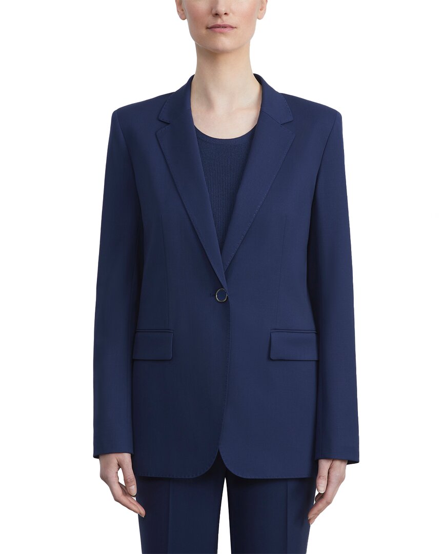 Lafayette 148 Single-button Wool-blend Blazer