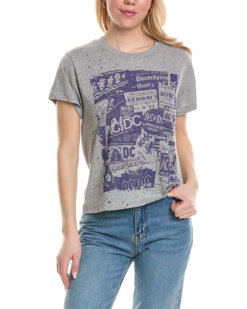 Chaser Ac/dc Collage T-shirt In Grey