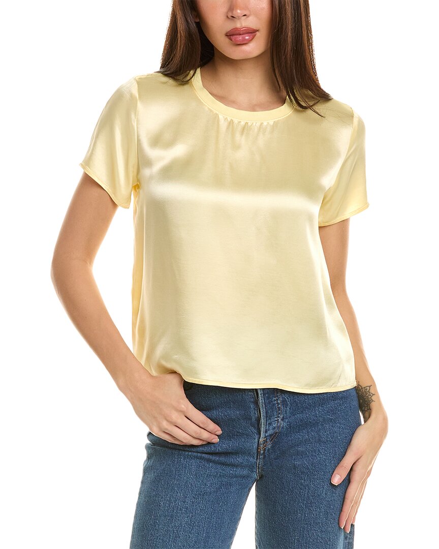 Shop Nation Ltd Marie Boxy Crop Top In Yellow