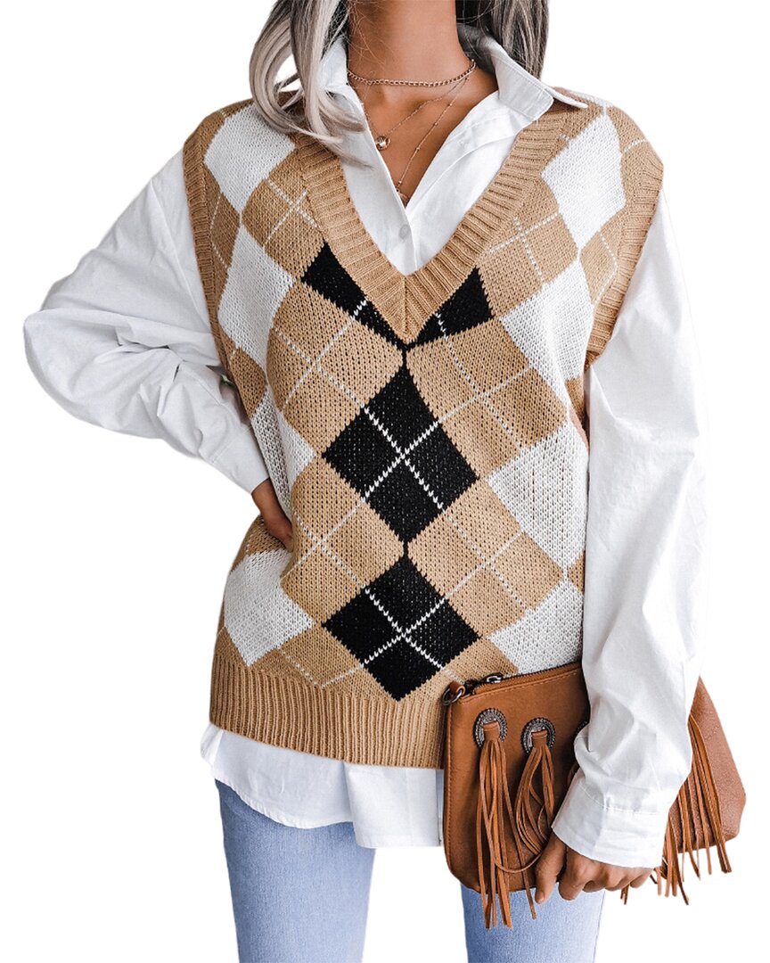 Lily Kim Vest In Brown