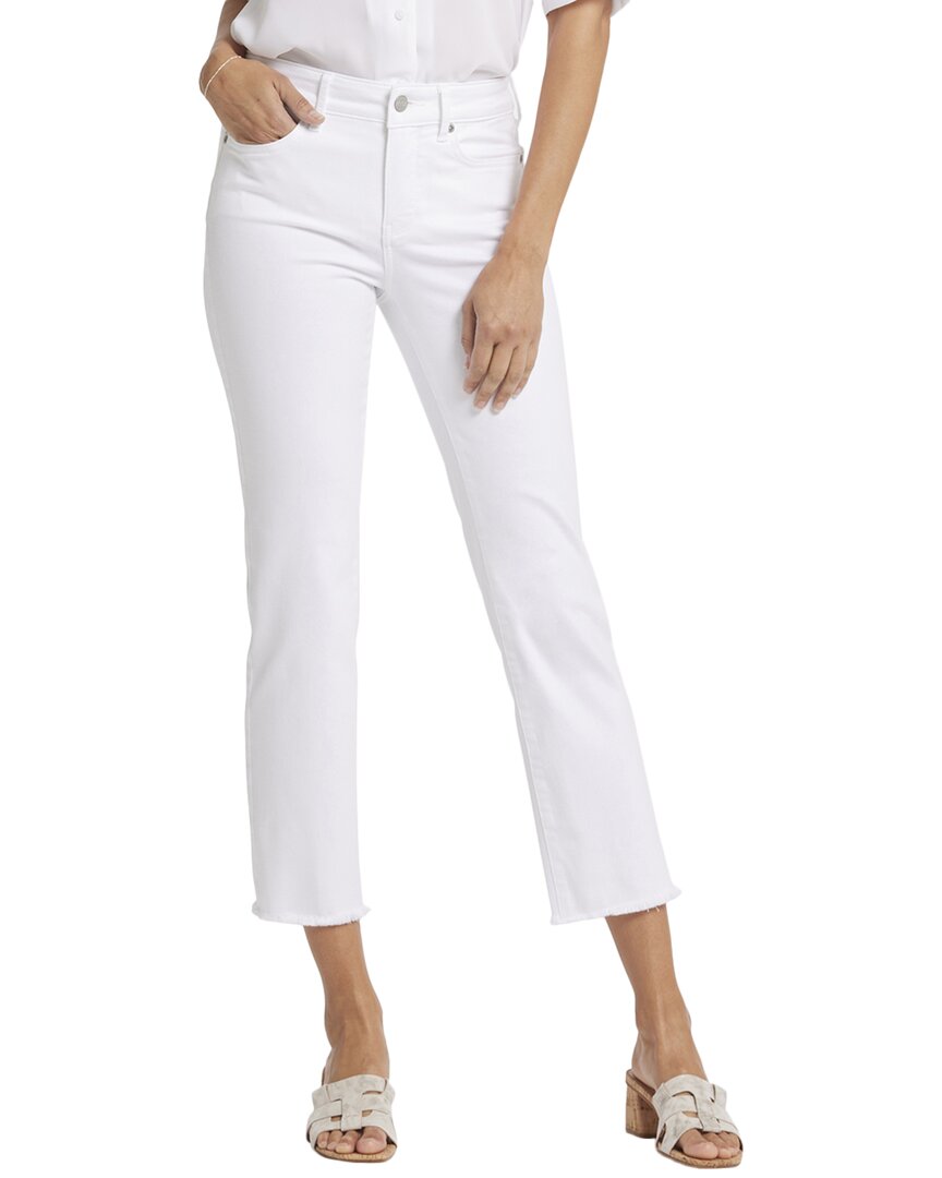 Nydj Petites Marilyn High Rise Ankle Jeans In Optic White