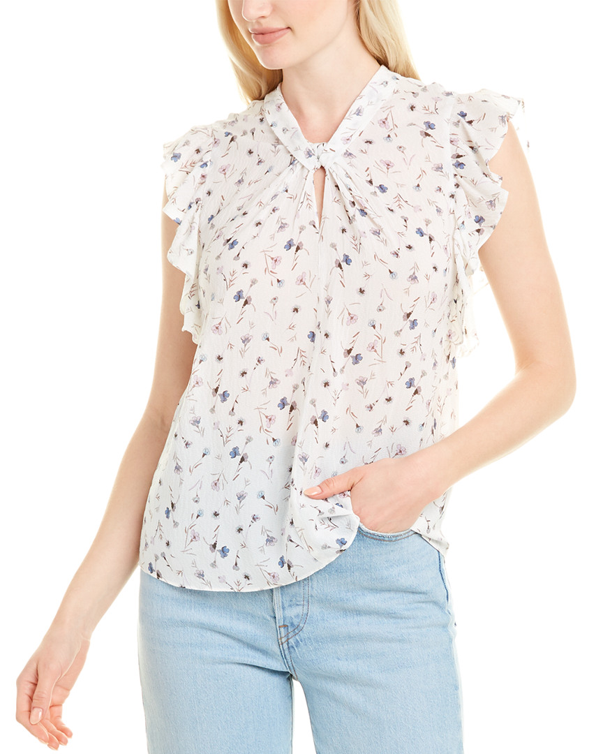 Image of Rebecca Taylor Adelaide Silk-Blend Top