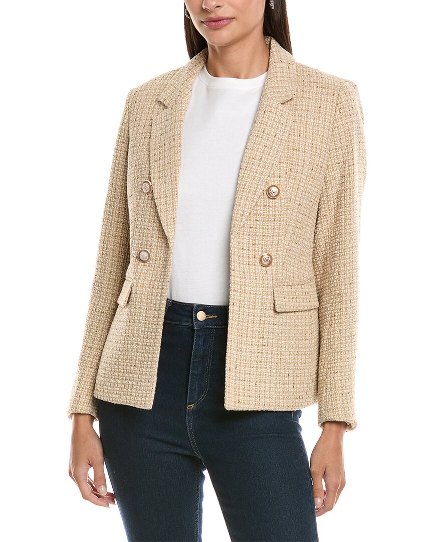 Jones New York Tweed Blazer In Neutral