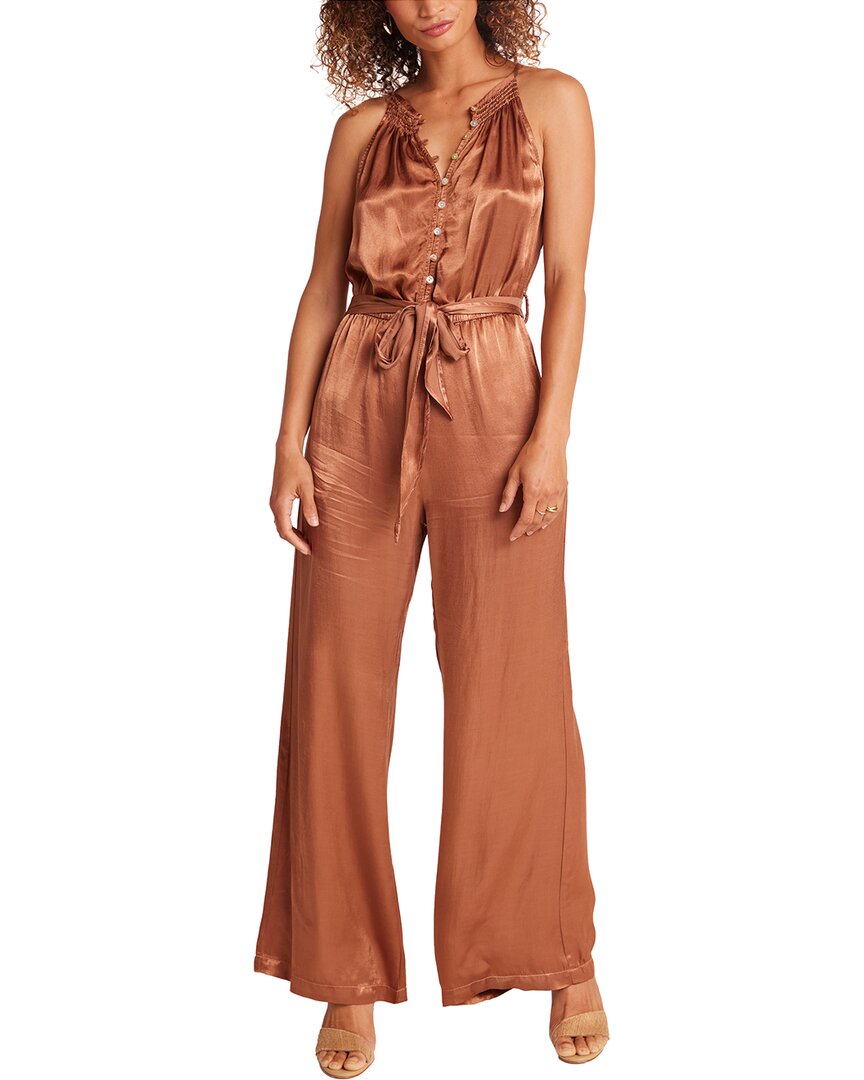 Bella Dahl Smocked Halter Neck Jumpsuit In Curacao Coconut