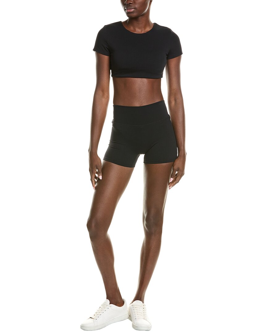 Shop Serenette Top & Short Set In Black